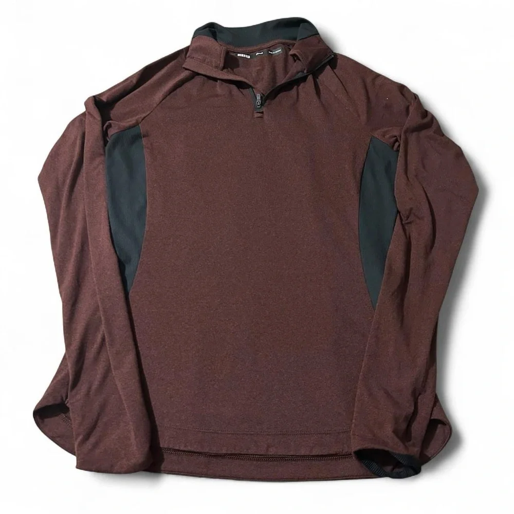 Women’s REI Co-Op Base Layer Quarter Zip Pullover Gorpcore Brown Size XS - Picture 1 of 7